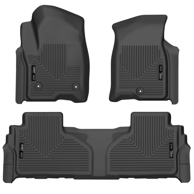 Husky Liners Weatherbeater Floor Liner - Front/2nd Row - Plastic - Black - Bucket Seats