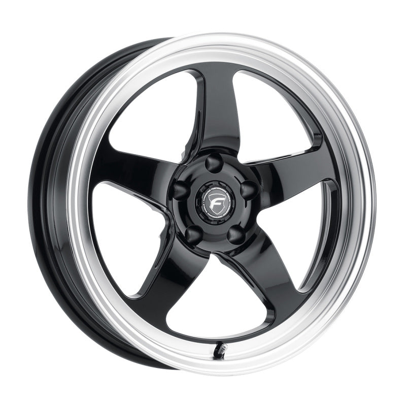 Forgestar D5 Beadlock Drag Wheel - 17 x 10 in - 6.600 in Backspace - 5 x 115 mm Bolt Pattern - Beadlock - Black/Machined