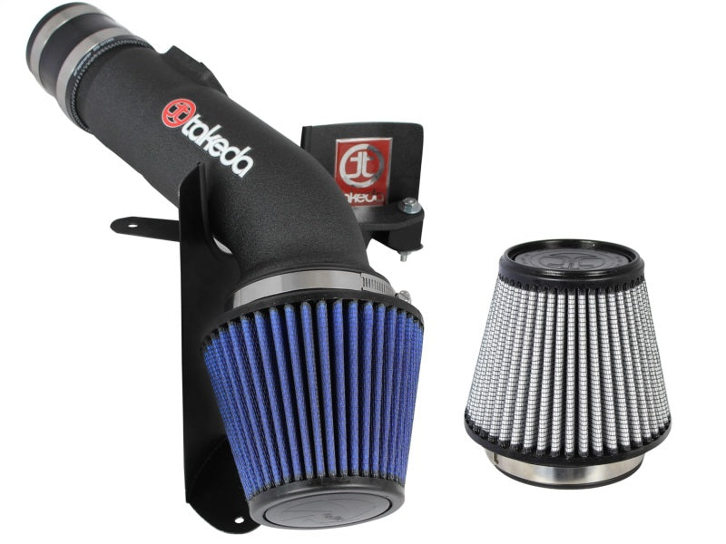 aFe Power Takeda Pro DRY S/Pro 5R Cold Air Intake - Stage 2 - 1 Reusable Dry Filter/1 Reusable Oiled Filter - Plastic - Black - Honda V6