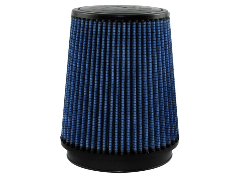 aFe Power Magnum FLOW Pro 5R Air Filter Element - 4 x 4-3/4" Base - 2-1/2 x 4-1/4" Top - 6" Tall - 3 x 4-3/4" Flange - Reusable Cotton - Blue