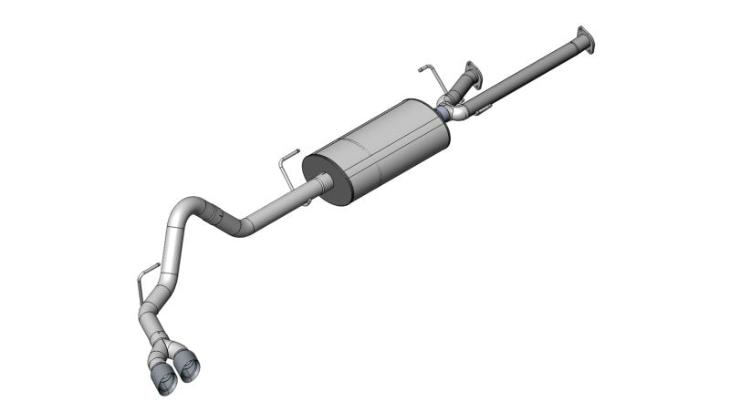 Corsa Sport Cat-Back Exhaust System - 3 in Diameter - 4 in Tips - Toyota V8 - Toyota Fullsize Truck 2011-18