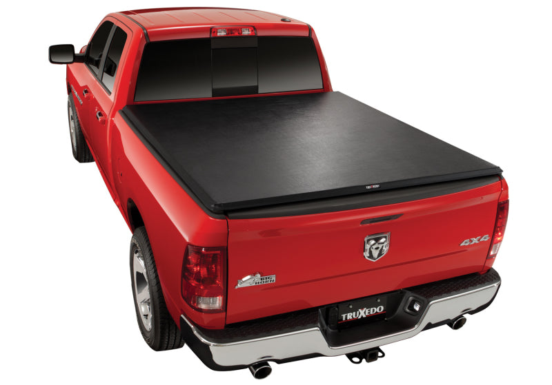 Truxedo Truxport Roll-Up Tonneau Cover - Hook and Loop Attachment - Vinyl Top - Black - 6 ft 4 in Bed - Dodge Ram Fullsize Truck 2009-21