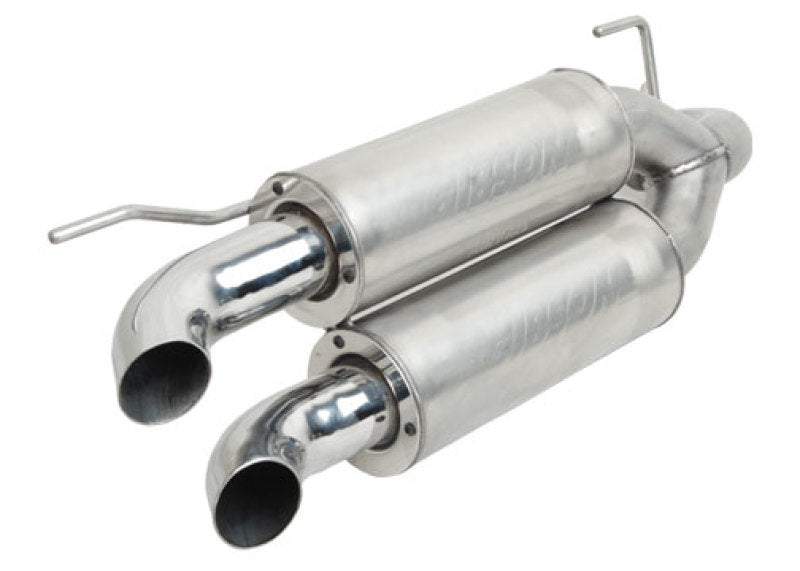 Gibson Dual Exhaust System - Polished Stainless - Polaris UTV 2011-14