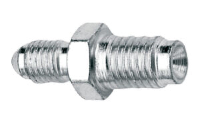 Fragola Adapter Fitting - Straight - 3 AN Male to 7/16-24" Inverted Flare Male - Steel - Zinc Oxide - Hardline