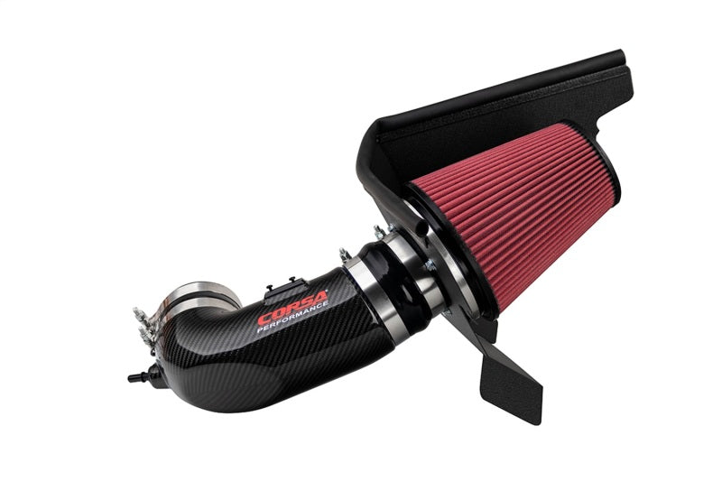 Corsa Drytech Closed Box Carbon Fiber Air Intake - Black - Chevy Camaro 2017-22