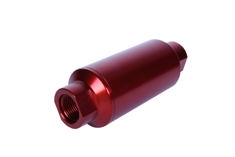 Aeromotive #10-ORB Fuel Filter Inline 10 Mircon Red