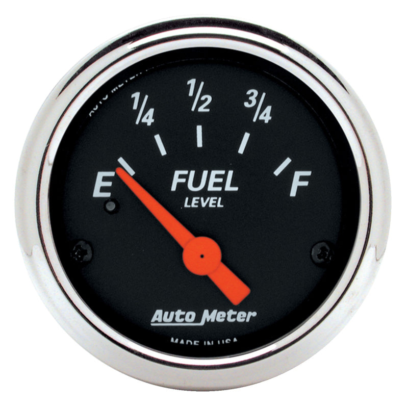 Auto Meter Designer Black Fuel Level Gauge - 2-1/16 in.