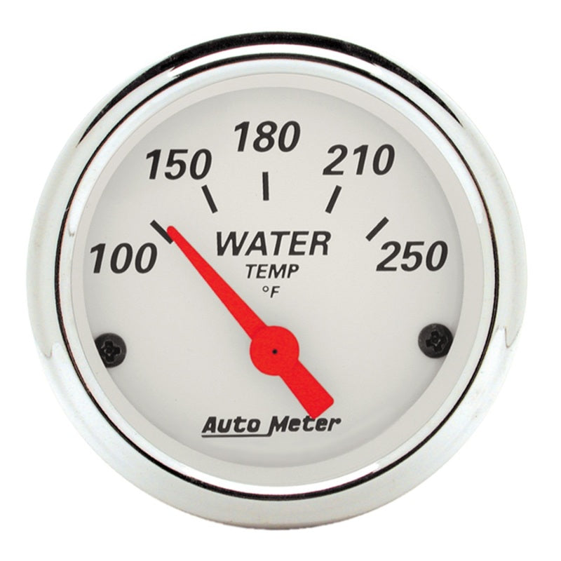 Auto Meter Arctic White Water Temperature Gauge - 2-1/16"