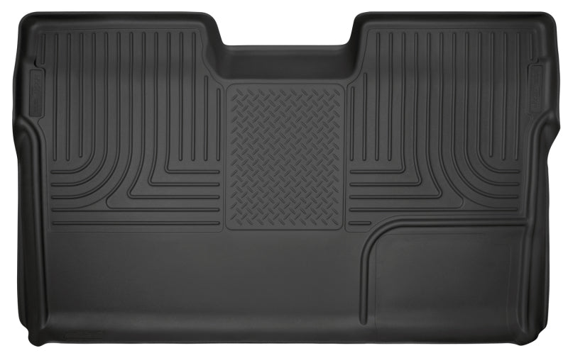 Husky Liners Weatherbeater 2nd Row Floor Liner - Black - Crew Cab - Ford Fullsize Truck 2009-14