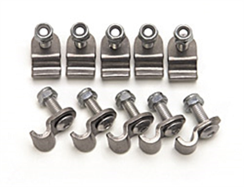 Russell 3/16" Stainless Steel Brake Line Clamps - 12 Pack