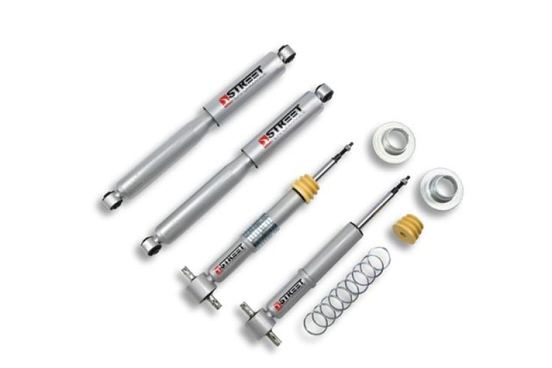 Belltech Street Performance Shock/Strut Kit - Steel - Silver Paint - Front/Rear