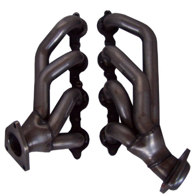 Gibson Shorty Headers - 1.625 in Primary - Stock Collector Flange - Small Block Chevy - GM Fullsize SUV / Truck 2002-12 - Pair