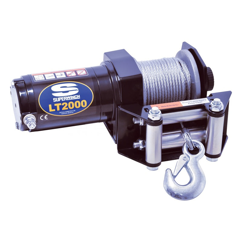 Superwinch LT2000 Winch - 2000 lb. Capacity - Roller Fairlead - 8 Ft. Remote - 5/32" x 50 Ft. Steel Rope - 12V