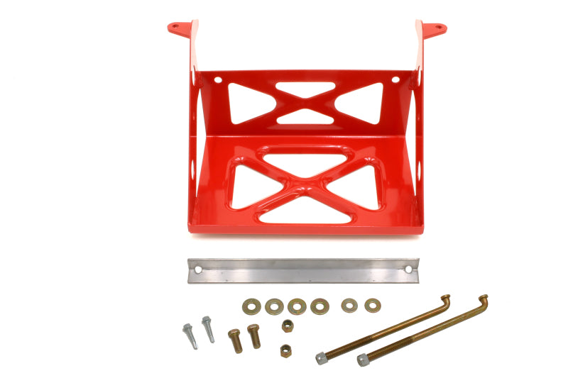 BMR Suspension Battery Box - 10-3/4 x 7 in - Frame Hooks - Red