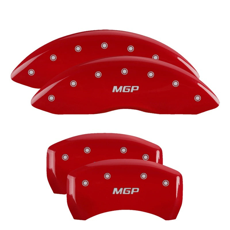 Mgp Caliper Cover MGP Logo Brake Caliper Cover Aluminum Red BMW 2002-11 - Set of 4