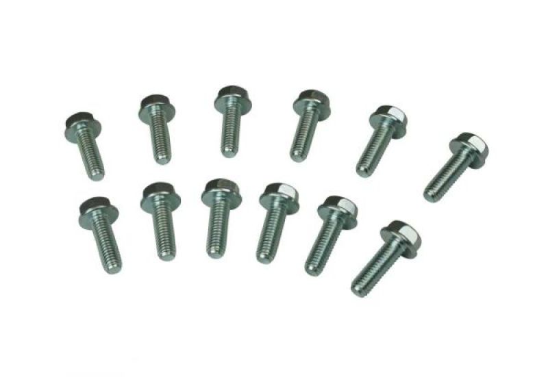 Moroso Header Bolt - 8 mm x 1.25 Thread - 25 mm Long - Hex Head - GM LS-Series (Set of 12)