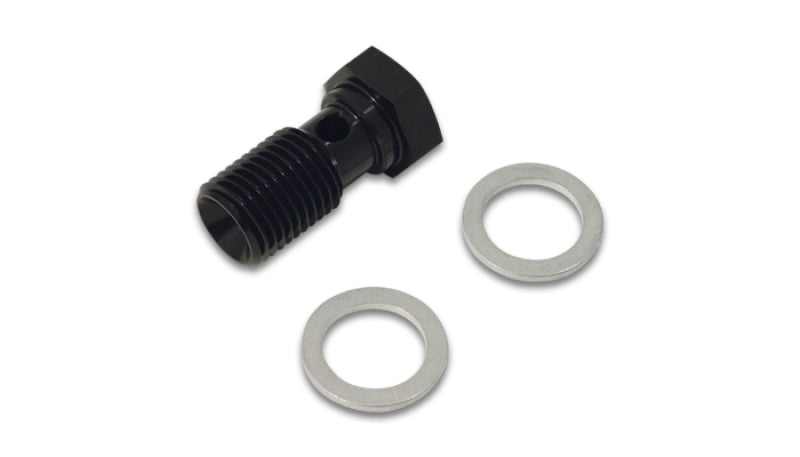 Vibrant Performance Banjo Bolt - Single Banjo - 10 mm x 1.250 Thread - 20 mm Length - Black (Pair)