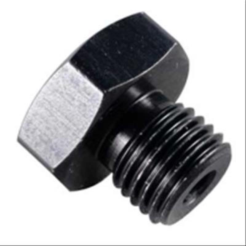 Fragola Bushing Fitting - 10 AN Male to 1/8" NPT Female - Aluminum - Black