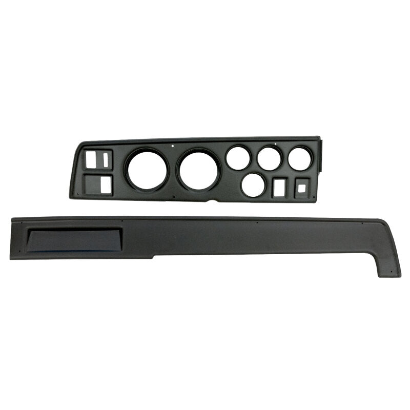 Auto Meter Direct-Fit Dash Panel - Four 2-1/16 in Holes - Two 3-3/8 in Holes - Black - Mopar B-Body 1968-70