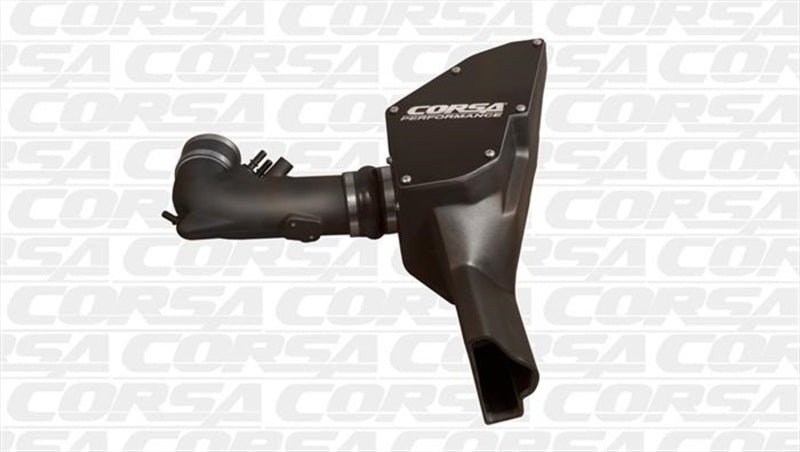 Corsa Pro5 Closed Box Air Intake - Reusable Oiled Filter - Black - 5.0 L - Ford V8 - GT - Ford Mustang 2015-17