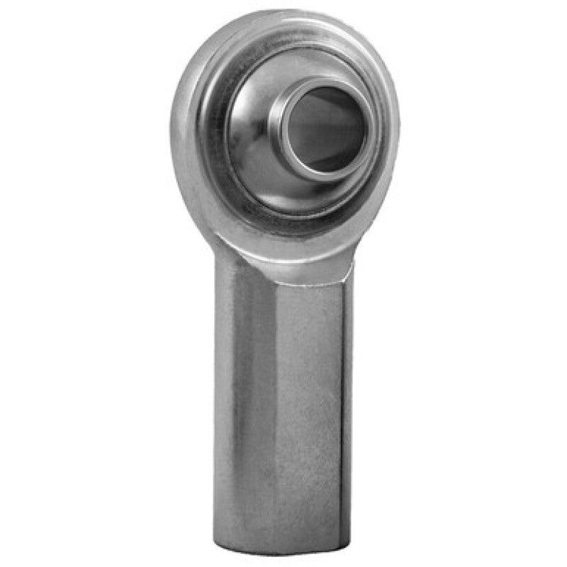 QA1 PCYF-T Series High Misalignment Chromoly Rod End - 1/2 in Bore - 1/2-20 in Right Hand Thread - PTFE Lined - Black Oxide