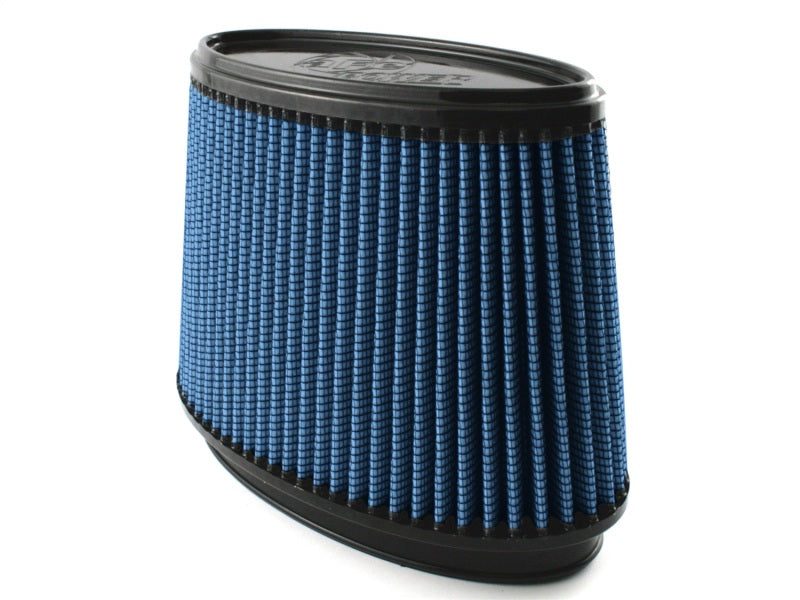 aFe Power Magnum FLOW Pro 5R Air Filter Element - 8-1/4 x 4-1/4" Base - 7 x 3" Top - 5-1/2" Tall - 7 x 3" Flange - Reusable Cotton - Blue - Universal