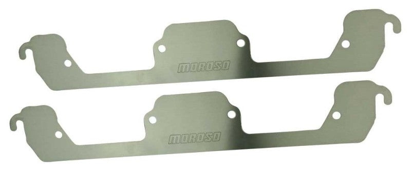 Moroso Exhaust Port Blockoff - 1-Piece - Small Block Mopar (Pair)