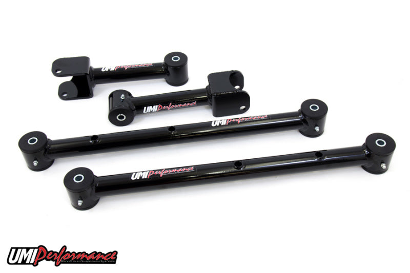 UMI Performance 1978-1988 GM G-Body Tubular Upper & Lower Control Arms Kit - Black