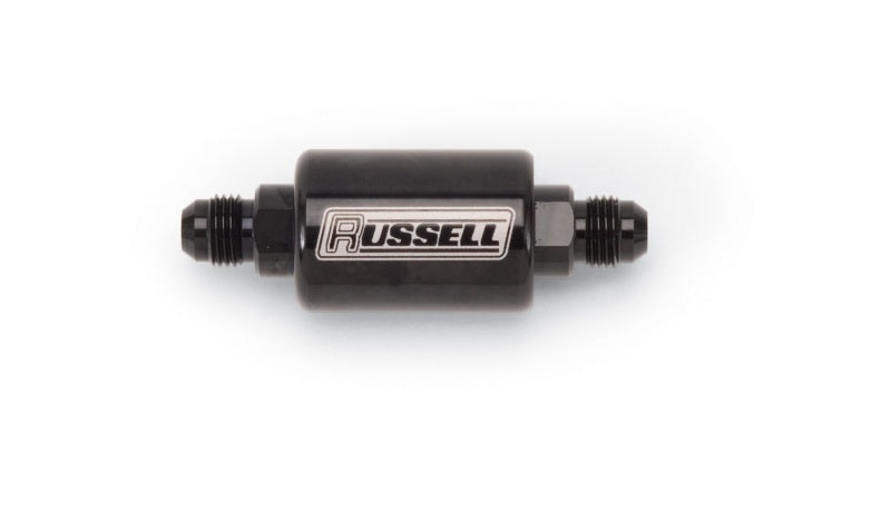 Russell Performance Products 6 AN Male Inlet/Outlet Check Valve Aluminum - Black Anodize