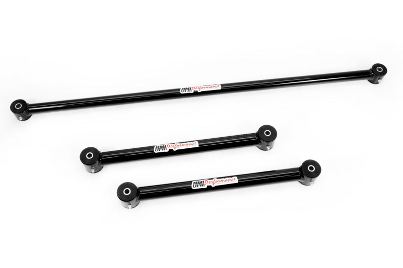 UMI 1982-2002 GM F-Body Tubular Lower Control Arms and Non-Ajustable Panhard Bar Kit - Black