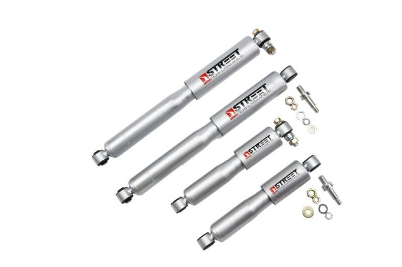 Belltech Street Performance Shock - 2 to 6 in Lowered - Twintube - Silver - Front/Rear - GM Fullsize SUV/Truck 1973-1986