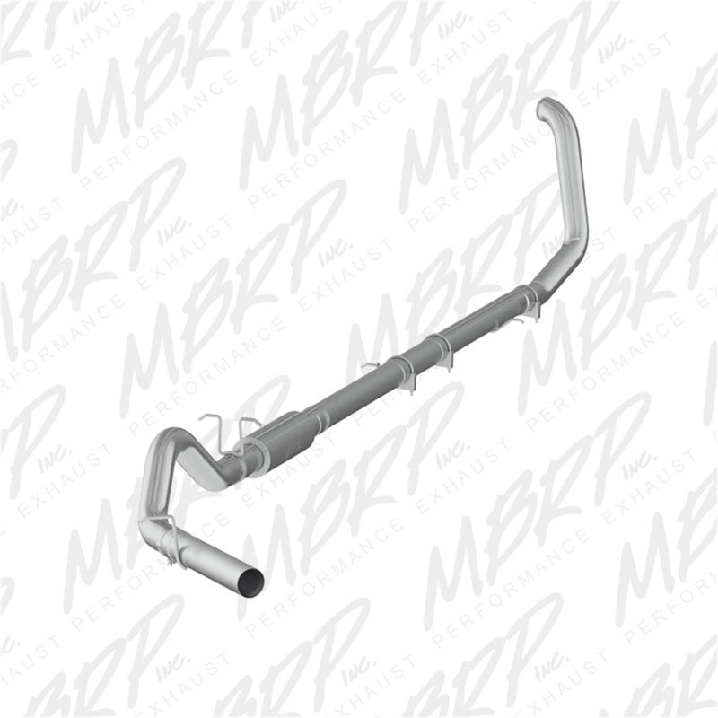 MBRP Performance Series Turbo-Back Exhaust System - 4" Diameter - Stainless Tip - Steel - Aluminized - F250 / F350 - Ford PowerStroke - Ford Full-Size Truck 1999-2003