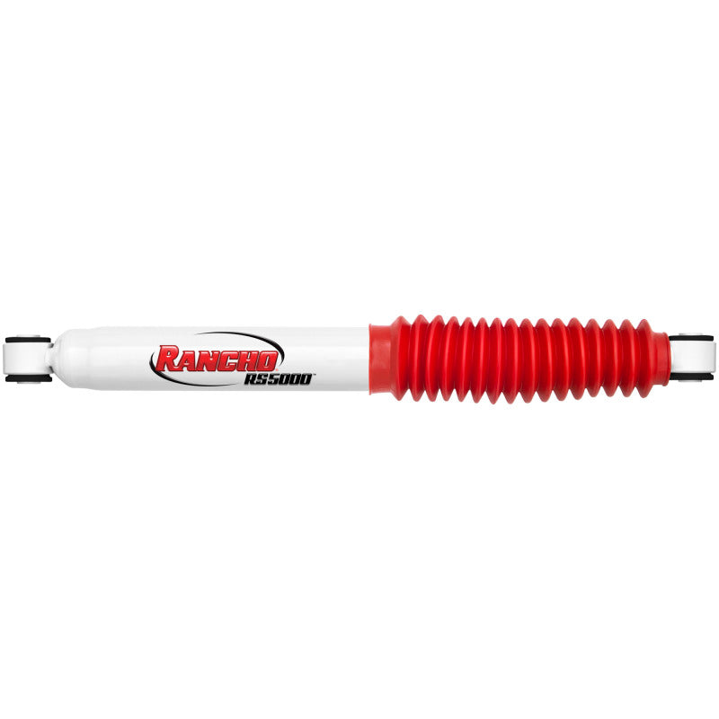 Rancho RS5000 Series Steering Stabilizer - Twintube - 13.15" Compressed/20.70" Extended - 2.17" OD - Steel - White Paint - Universal