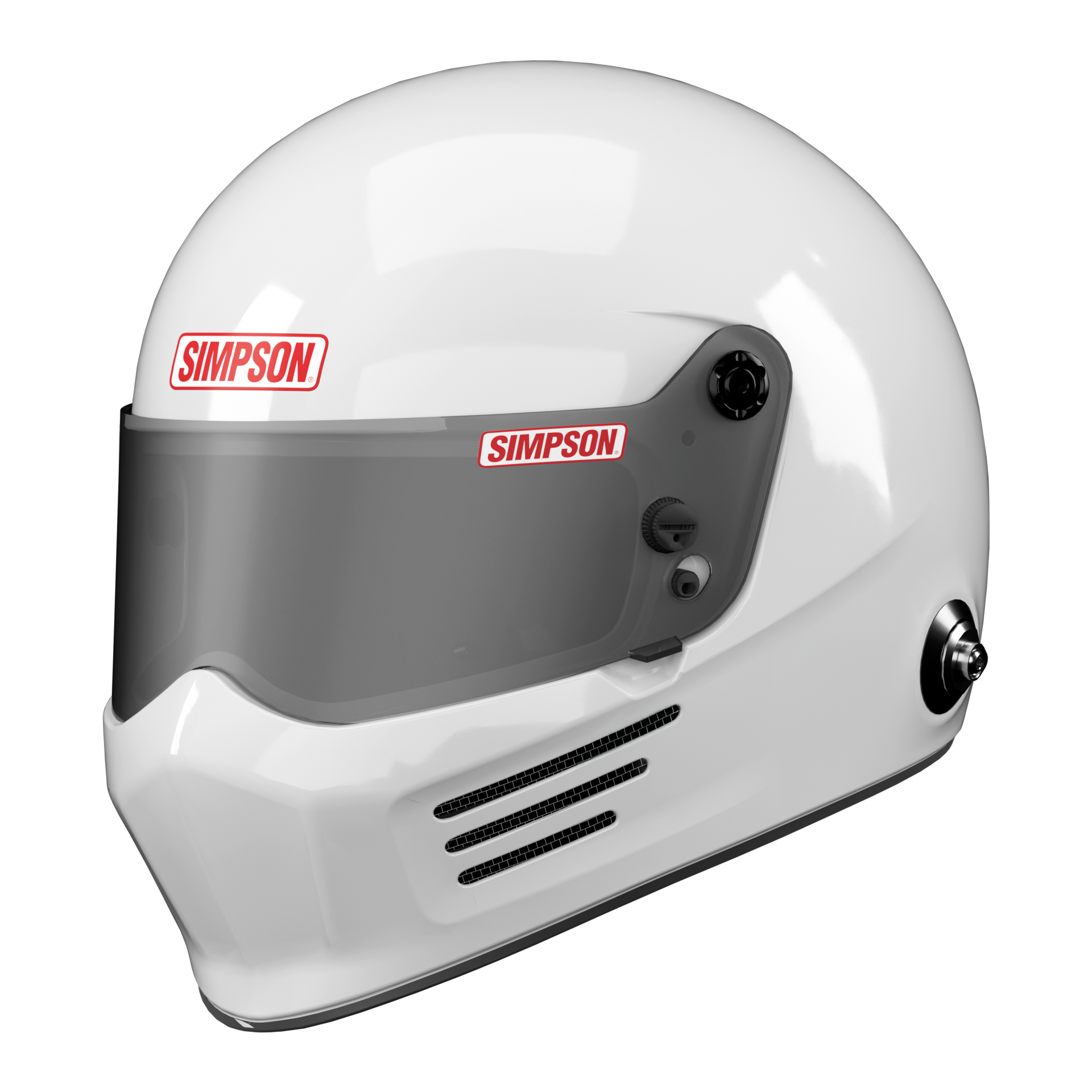 Simpson Bandit Helmet - White