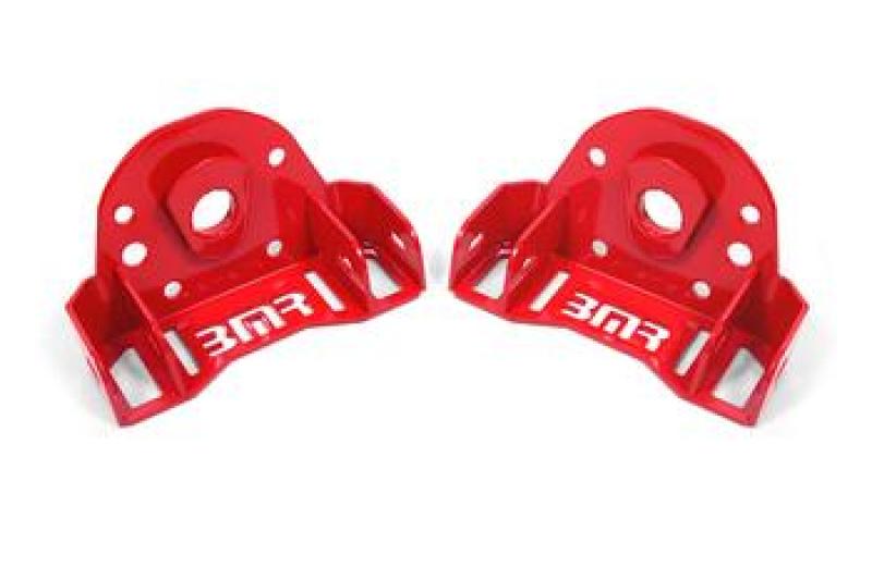 BMR Suspension Adjustable Control Arm Bracket - Upper - Bolt-On - Steel - Red Powder Coat