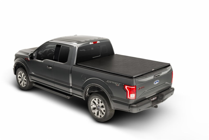 Truxedo Truxport Roll-Up Tonneau Cover - Hook and Loop Attachment - Vinyl Top - Black - 5 ft 6 in Bed - Ford Fullsize Truck 2004-08