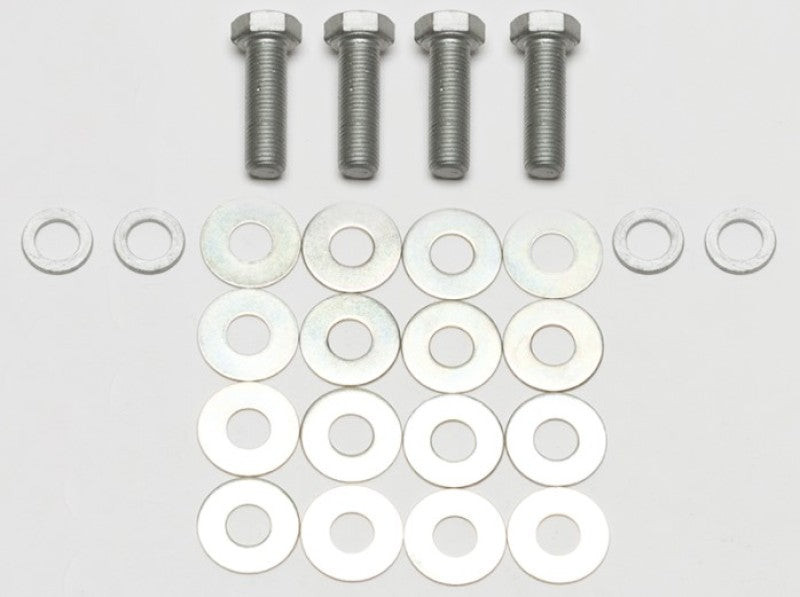 Wilwood Brake Caliper Bolt - 1.250" Long - Hex Head - Grade 8 - Shims/Washers Included - Steel - Zinc Oxide - DI/DLS Caliper - (Set of 4)