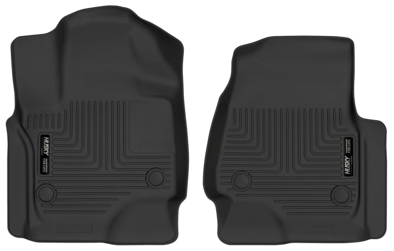 Husky Liners X-Act Contour Floor Liner - Front - Plastic - Black - Ford Fullsize SUV 2018-19 (Pair)