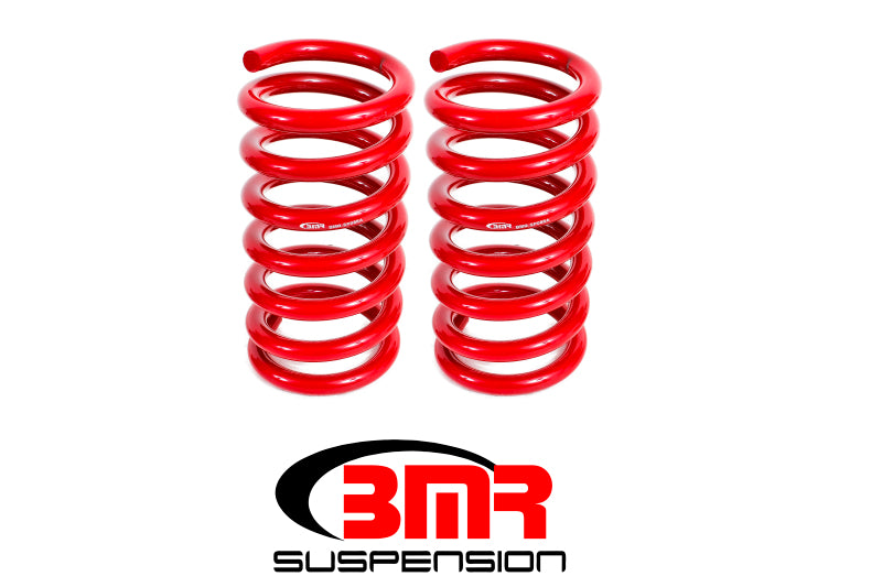 BMR Suspension Lowering Springs - Rear - Drag Version  - Red - 2015-17 Mustang