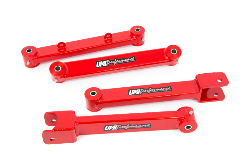 UMI Performance 2010-2014 Camaro Rear Trailing Arms/Toe Rod Kit - Red