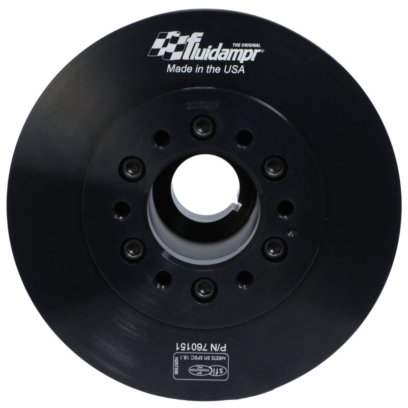 Fluidampr SFI 18.1 Harmonic Balancer - 7.750 in OD - Internal Balance - Black Oxide