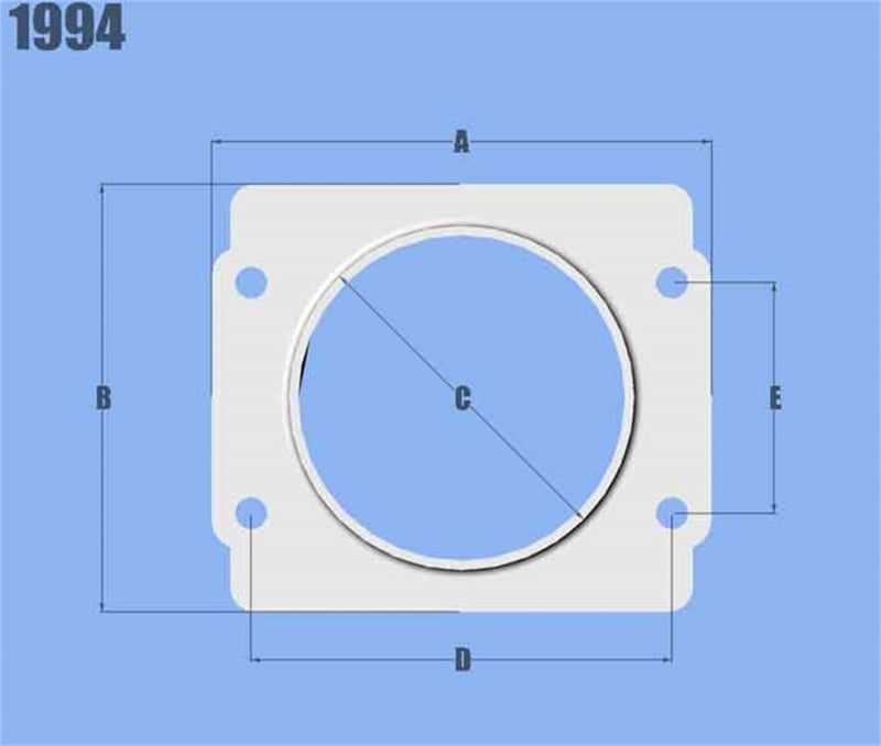 Vibrant Performance Mass Air Flow Sensor Adapter Plate for Subaru