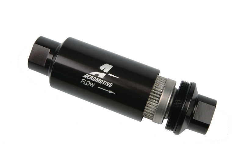 Aeromotive Inline Fuel Filter - 100 Micron- Black