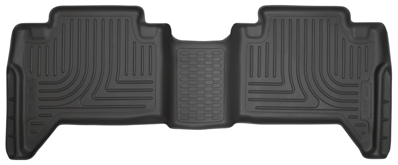 Husky Liners Weatherbeater Floor Liner - 2nd Row - Plastic - Black - Double Cab