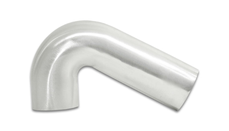 Vibrant Performance 120 Degree Mandrel Aluminum Tubing Bend - 3 in Diameter - 2-1/4 in Radius - 5 in Legs - Polished