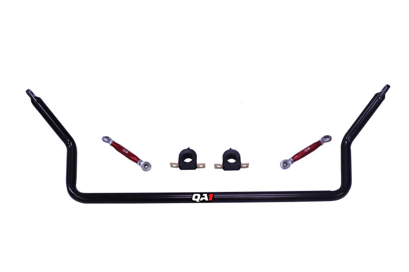 QA1 Sway Bar - Front - Bolt-On - 1-3/8" Diameter - Chromoly - Black Paint