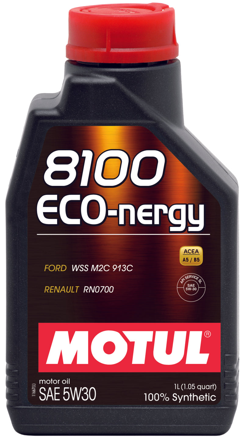 Motul 8100 ECO-nergy 5W30 Synthetic Motor Oil - 1 Liter (Case of 12)