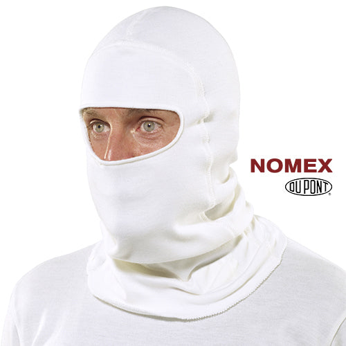 Simpson Nomex® Balaclava - Single Eyeport - White