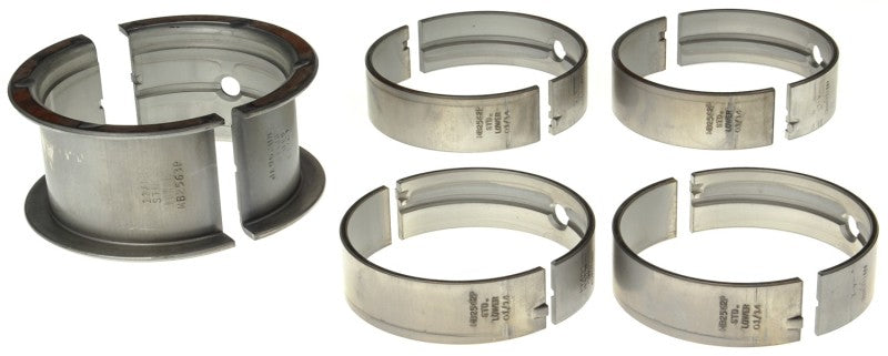 Clevite P-Series Main Bearings - Main Bearings - P Series - 1/2 Groove - Standard Size - Tri Metal - SB Chevy - Set of 5