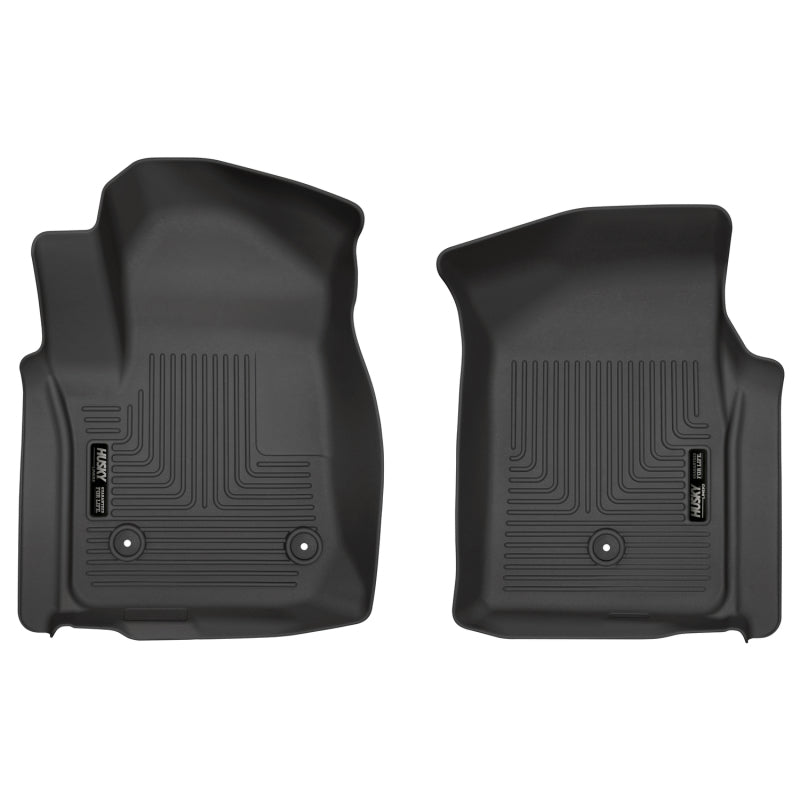 Husky Liners Weatherbeater Floor Liner - Front - Plastic - Black - GM Fullsize Truck 2019-20 (Pair)